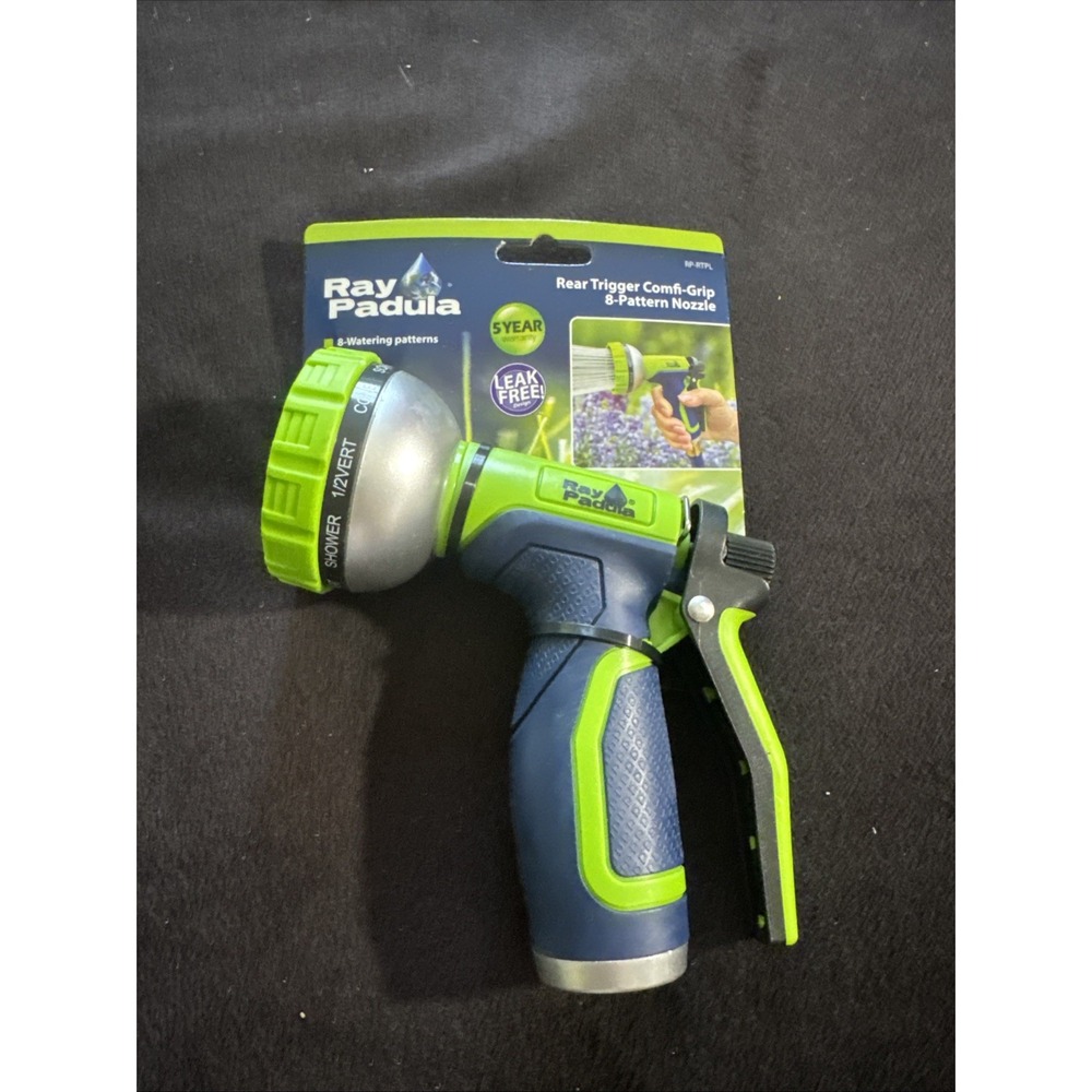 Ray Padula Hose Nozzle‎ Rear Trigger Comfi-Grip 8-Pattern C6